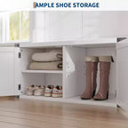 Porte-manteau de style ferme blanc