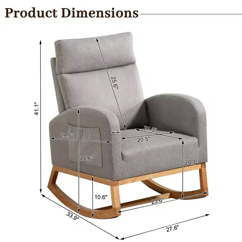 Fauteuils d'appoint confortables en bois d'hévéa