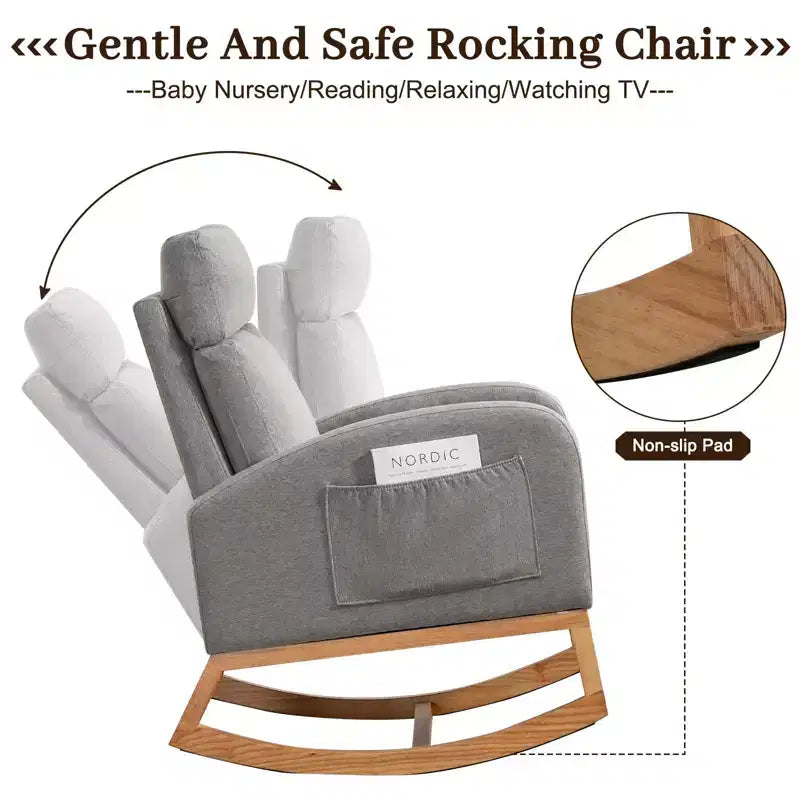 Fauteuils d'appoint confortables en bois d'hévéa