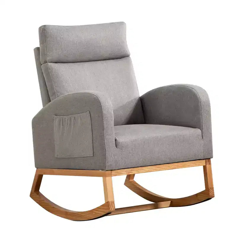 Fauteuils d'appoint confortables en bois d'hévéa