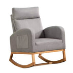 Fauteuils d'appoint confortables en bois d'hévéa