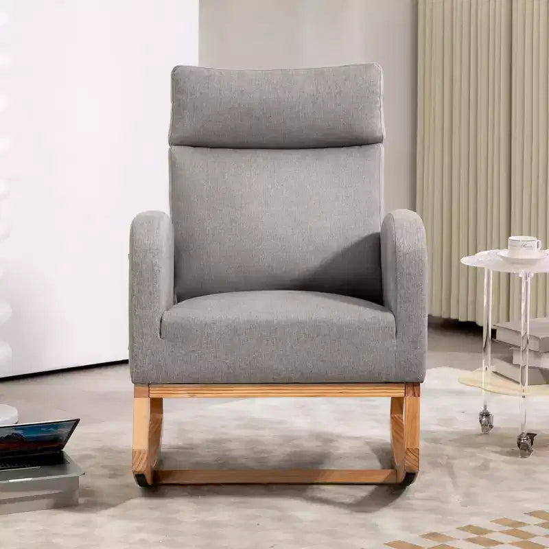 Fauteuils d'appoint confortables en bois d'hévéa