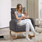 Fauteuils d'appoint confortables en bois d'hévéa