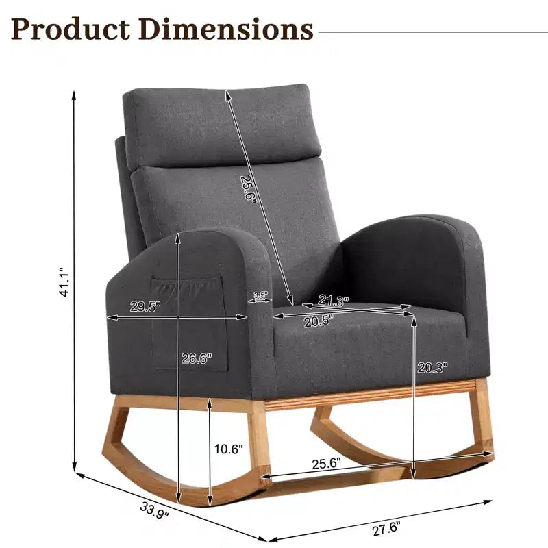 Fauteuils d'appoint confortables en bois d'hévéa