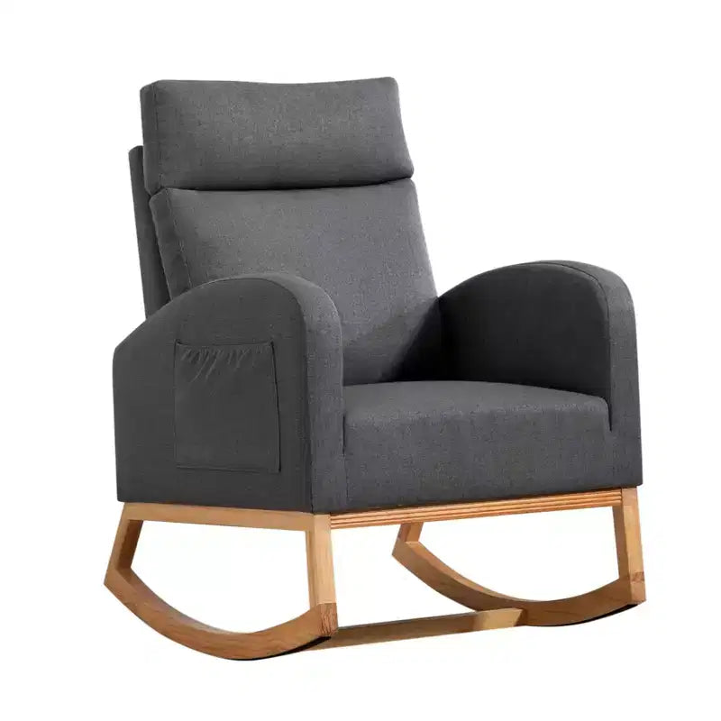 Fauteuils d'appoint confortables en bois d'hévéa