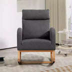 Fauteuils d'appoint confortables en bois d'hévéa