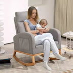 Fauteuils d'appoint confortables en bois d'hévéa