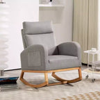 Fauteuils d'appoint confortables en bois d'hévéa