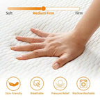 Matelas pliant en mousse à mémoire de forme à trois volets