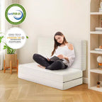 Matelas pliant en mousse à mémoire de forme à trois volets