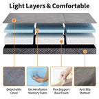 Matelas pliant en mousse à mémoire de forme à trois volets