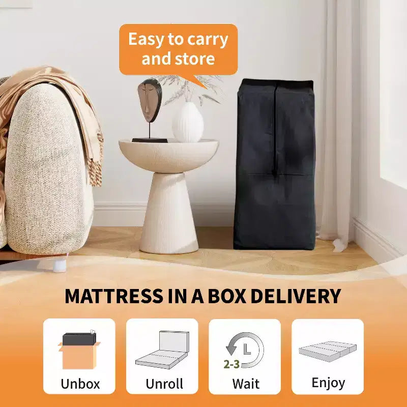 Matelas pliant en mousse à mémoire de forme à trois volets