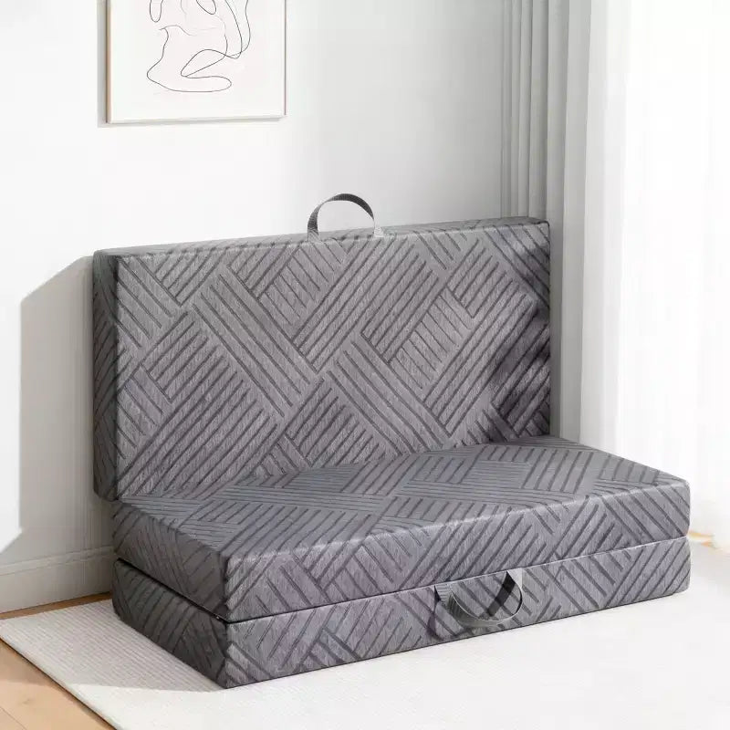 Matelas pliant en mousse à mémoire de forme à trois volets