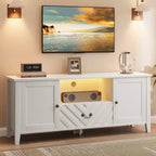 Meuble TV avec lumières LED en forme de télévision rétro