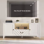Meuble TV avec lumières LED en forme de télévision rétro