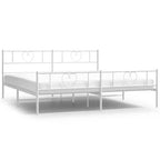 Cadre de lit en métal Acier robuste sans matelas