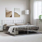 Cadre de lit en métal Acier robuste sans matelas