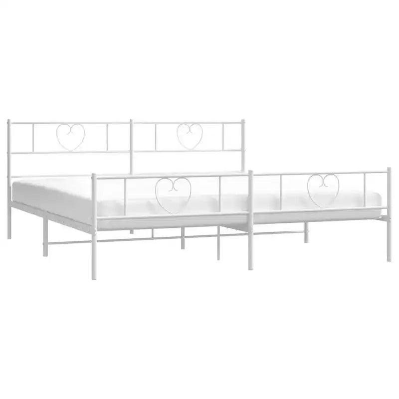 Cadre de lit en métal Acier robuste sans matelas