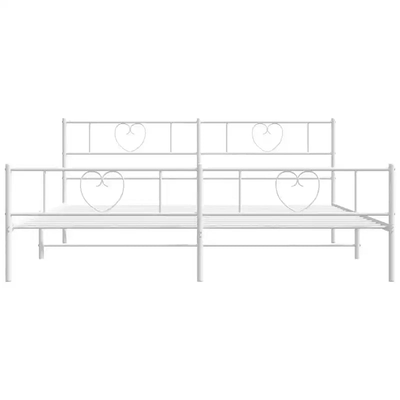 Cadre de lit en métal Acier robuste sans matelas