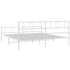 Cadre de lit en métal Acier robuste sans matelas