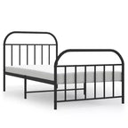 Cadre de lit en métal Acier robuste sans matelas