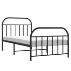 Cadre de lit en métal Acier robuste sans matelas