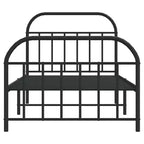 Cadre de lit en métal Acier robuste sans matelas
