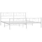 Cadre de lit en métal Acier robuste sans matelas