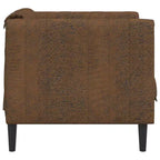 Fauteuil d'appoint en similicuir suédé