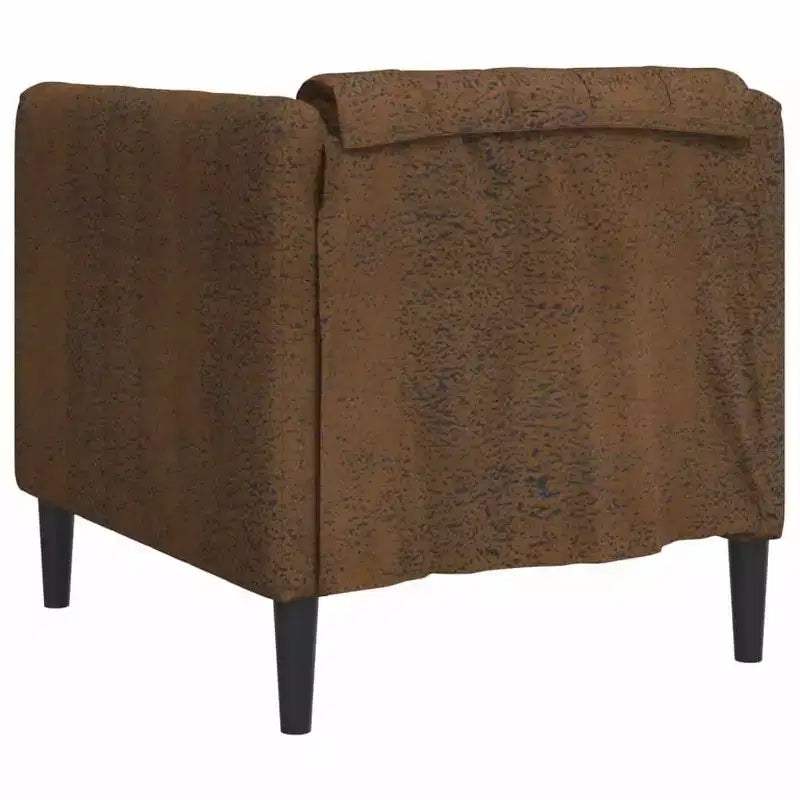 Fauteuil d'appoint en similicuir suédé