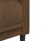 Fauteuil d'appoint en similicuir suédé