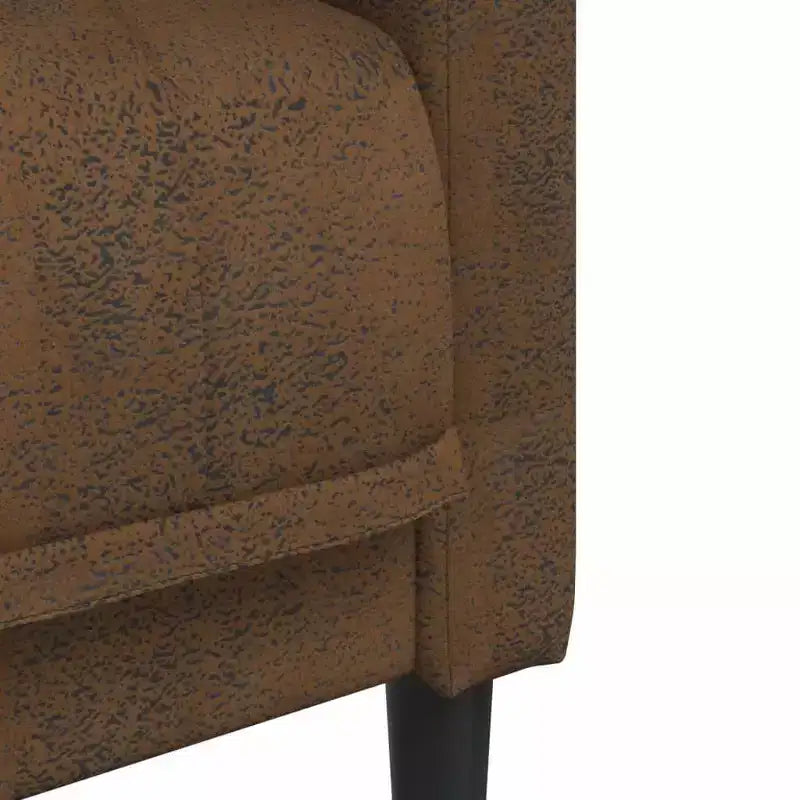 Fauteuil d'appoint en similicuir suédé