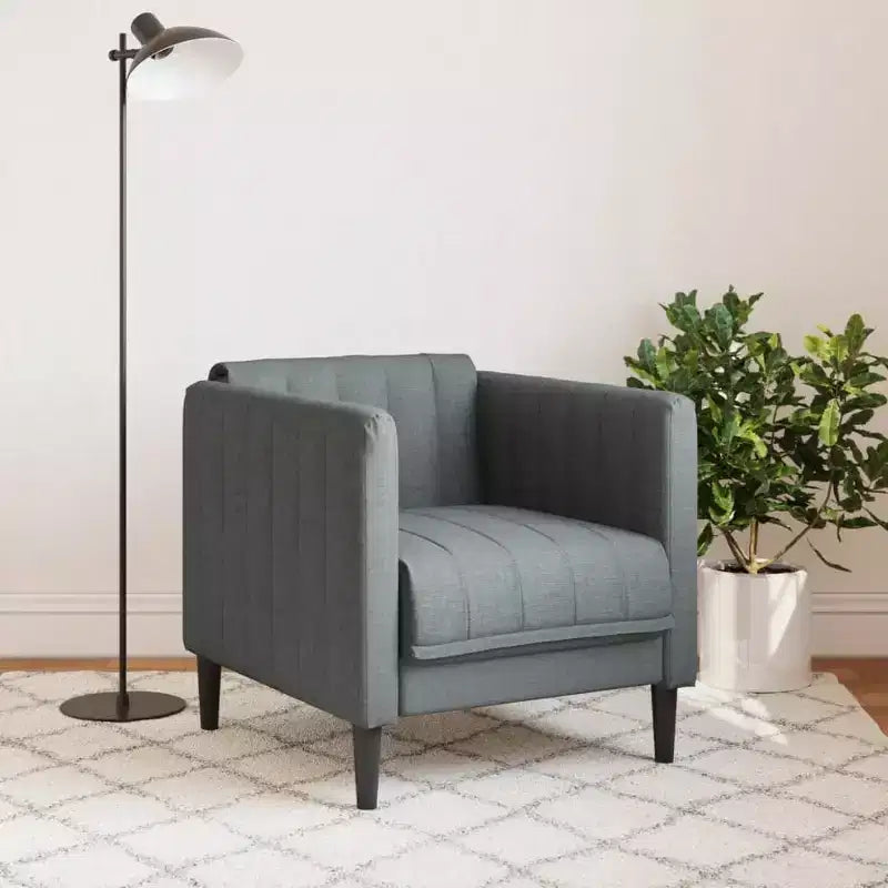 Fauteuil d'appoint en similicuir suédé