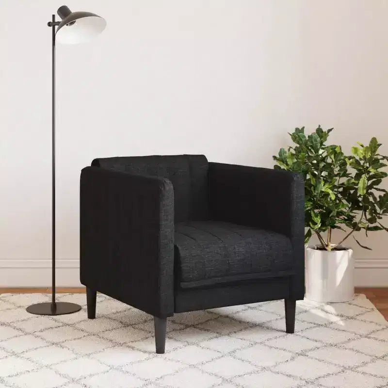 Fauteuil d'appoint en similicuir suédé