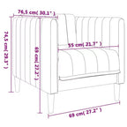Fauteuil d'appoint en similicuir suédé