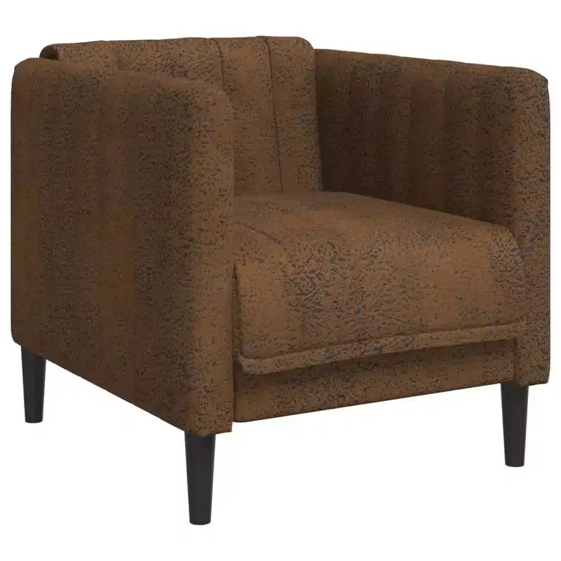 Fauteuil d'appoint en similicuir suédé