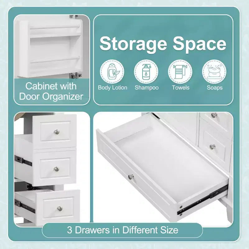 Meuble de rangement pour salle de bain