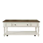 Table basse de ferme avec tiroir style vintage