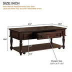 Table basse de ferme avec tiroir style vintage