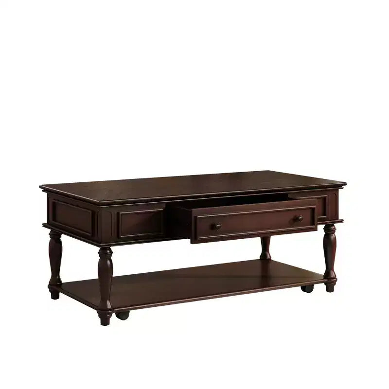Table basse de ferme avec tiroir style vintage