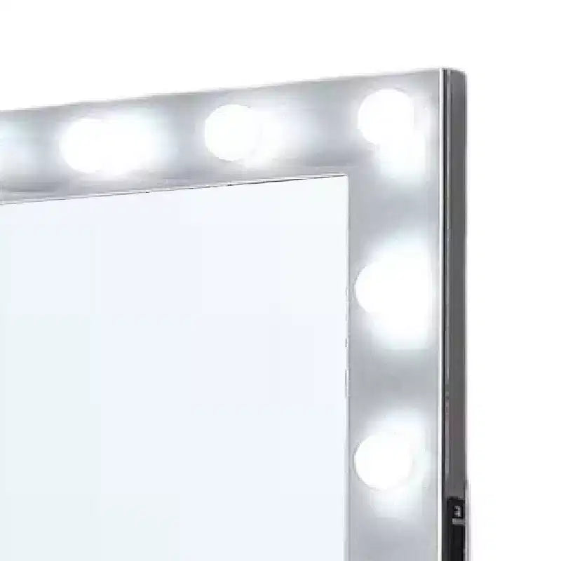 Miroir de coiffeuse avec ampoules