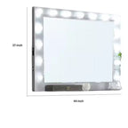 Miroir de coiffeuse avec ampoules