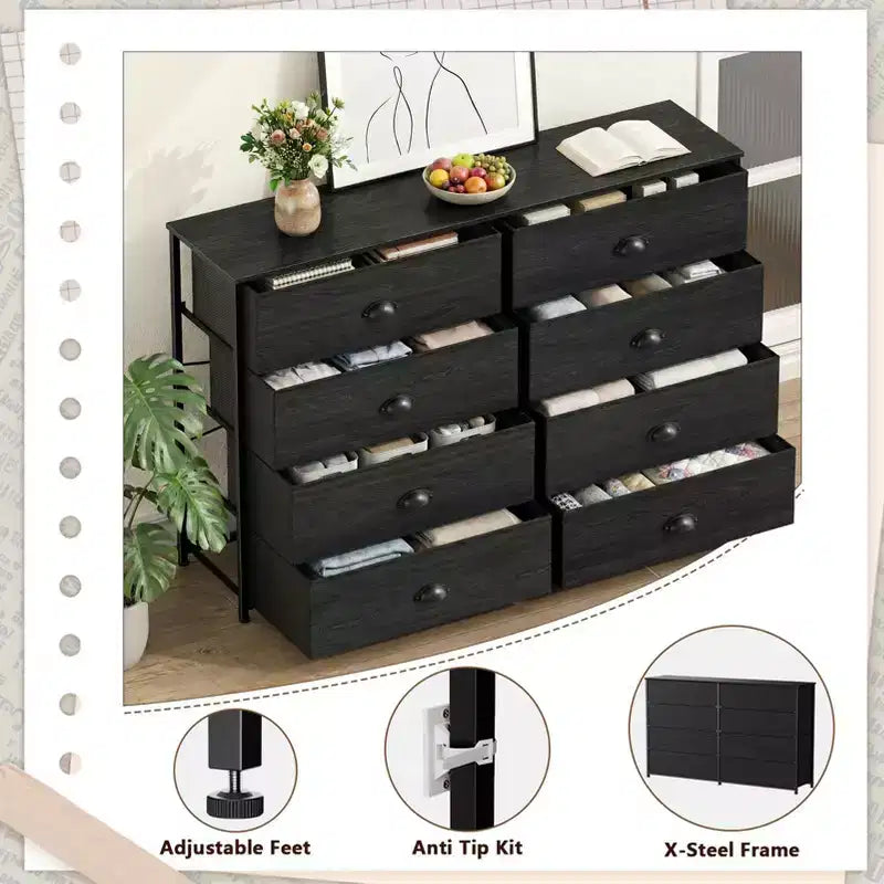 Coffre de rangement en tissu