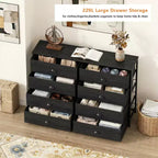 Coffre de rangement en tissu