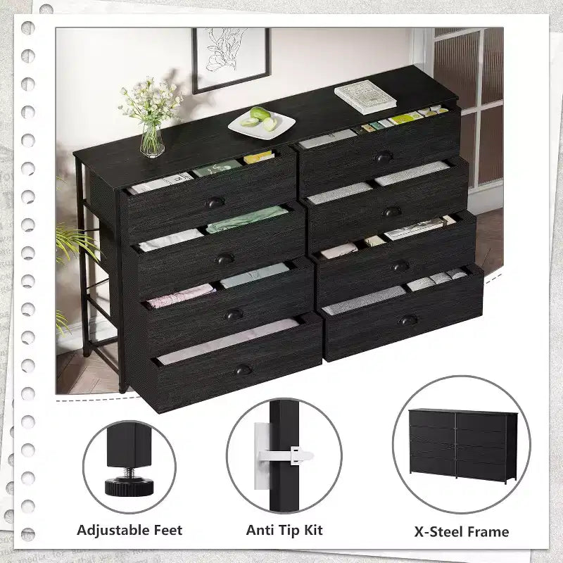 Coffre de rangement en tissu