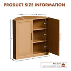 Meuble de rangement d'angle en bois