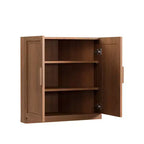 Meuble de rangement d'angle en bois