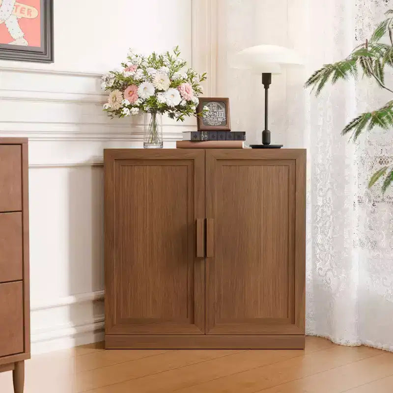 Meuble de rangement d'angle en bois