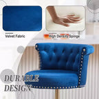 Tabourets de bar en velours