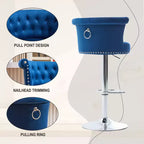 Tabourets de bar en velours